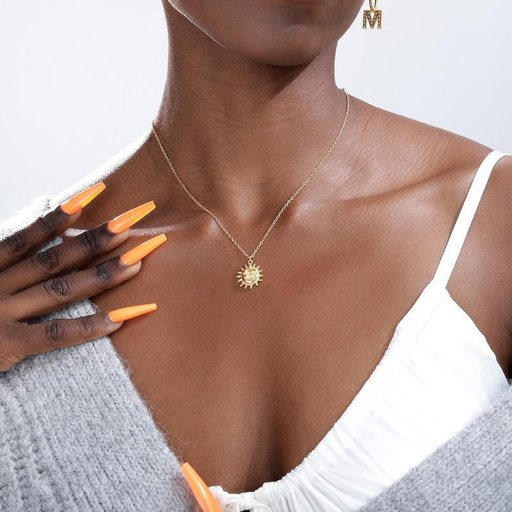 BowLift | Vintage Sun and Moon Stainless Steel Necklace