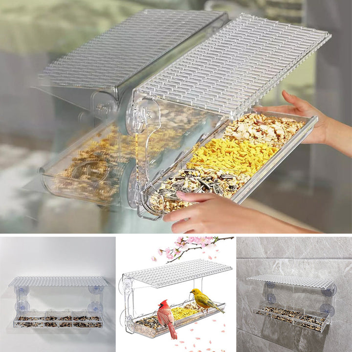 BowLift | Outdoor Clear-Window-Suction-Cup-Birdhouse