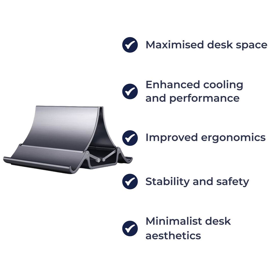 Adjustable Aluminium Design – Space-Saving Cooling Holder for Workstations Bowlift