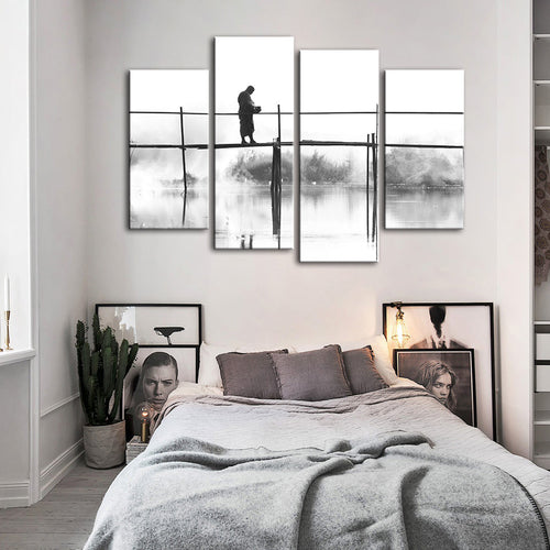 Bridge Walking 4 Piece - Canvas Wall Art Painting | Bowlift