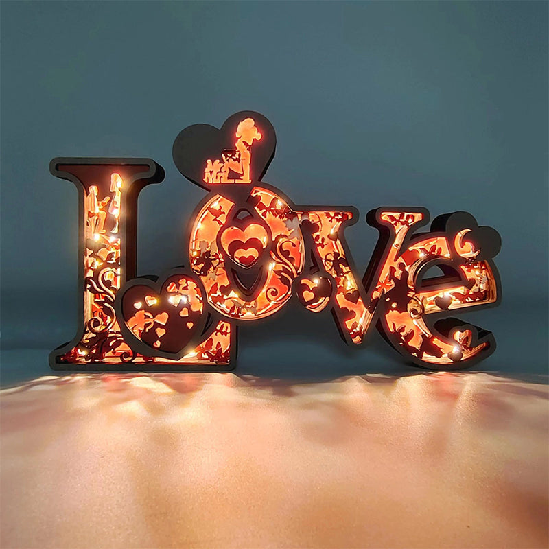 Valentine's Day 3D Wooden Carving Ornaments | Bowlift