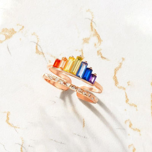BowLift | Rainbow Micro Diamond Ring