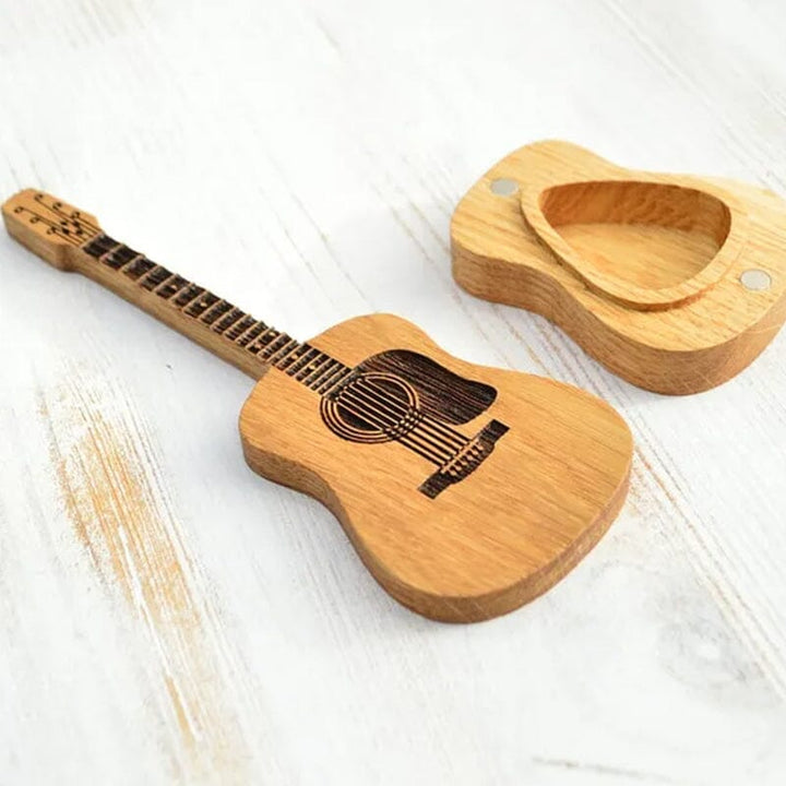 BowLift | Wooden box for acoustic guitar accessories
