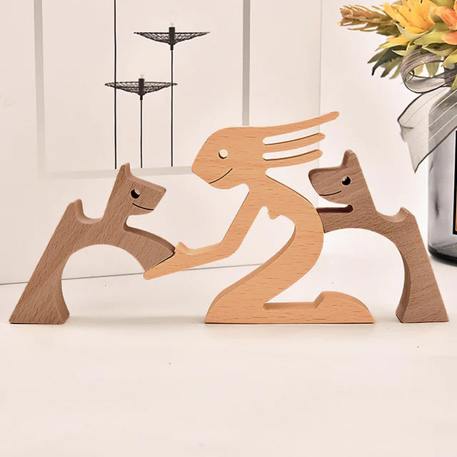 BowLift | Hand-engraved Wooden Animal Figures – Eco-friendly Home Decor and Unique Gift for Animal Lovers