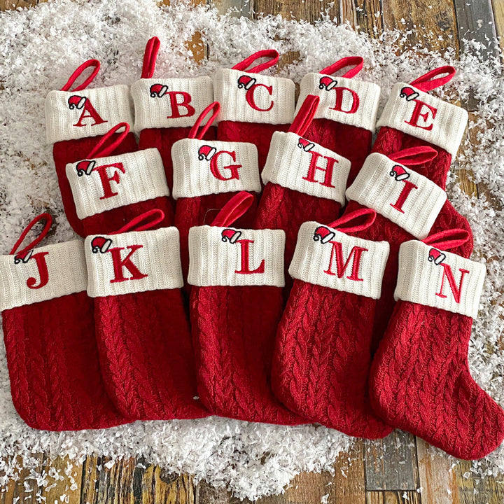 BowLift | Christmas Letter Knit Stocking