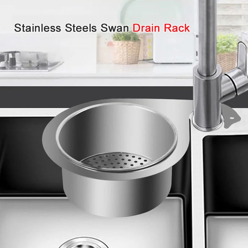 BowLift | Stainless Steel Swan Sink Drain Basket