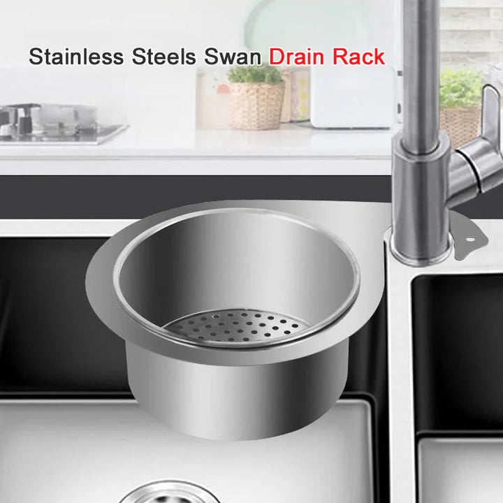 BowLift | Stainless Steel Swan Sink Drain Basket