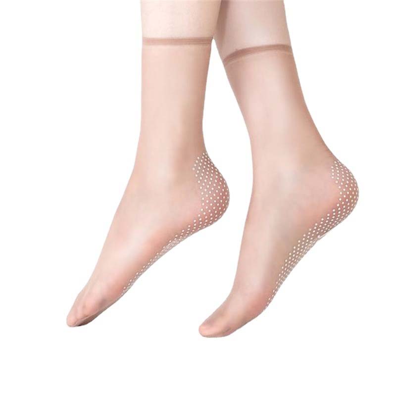 Spring Summer Invisible Non-Slip Crystal Silk Socks | Bowlift