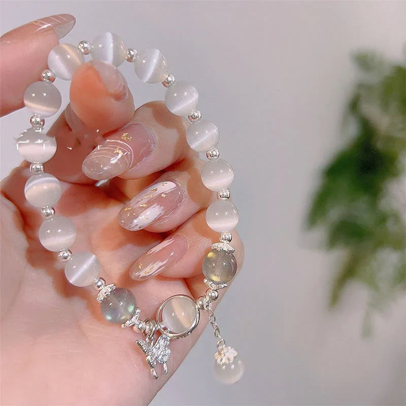 BowLift | Imitation Cat's Eye Crystal Butterfly Bracelet