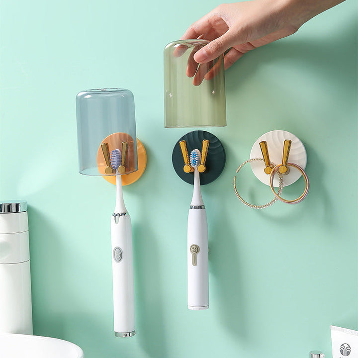 Toothbrush Holder Nail-Free Sticky Hook | Bowlift