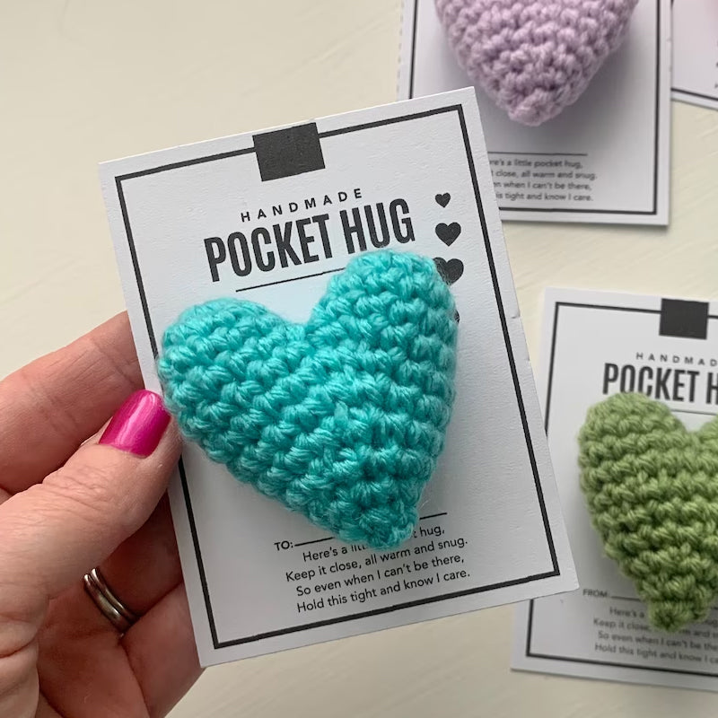 BowLift | Crocheted Heart Bag Hug