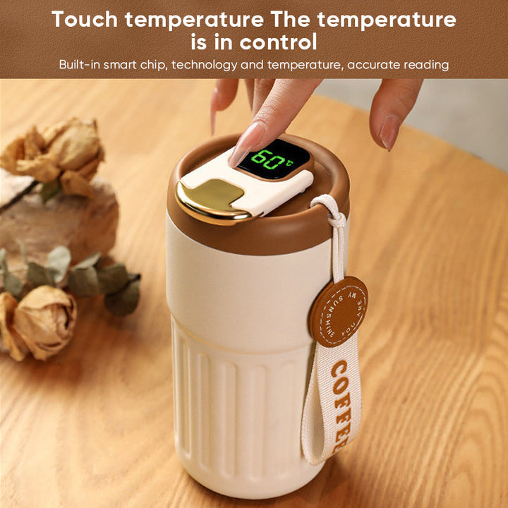 Coffee Thermos With Temperature Display | Bowlift