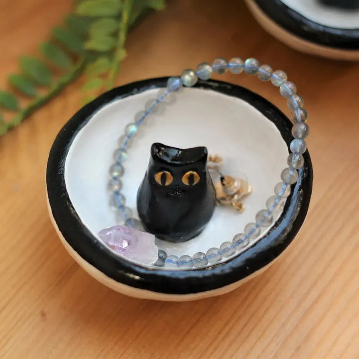 BowLift | Lucky Black Cat Decorative Trinket Bowl Dish