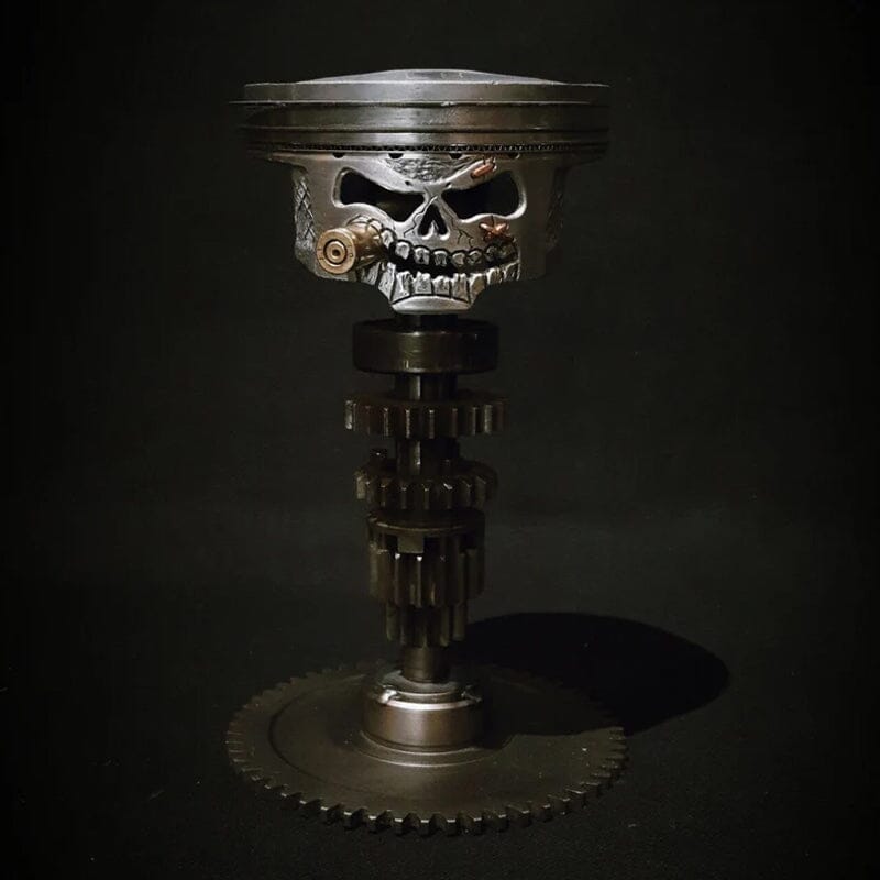 BowLift | Piston Skull Face Sculpture