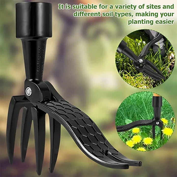 BowLift | Stainless steel adjustable long handle removable weeder