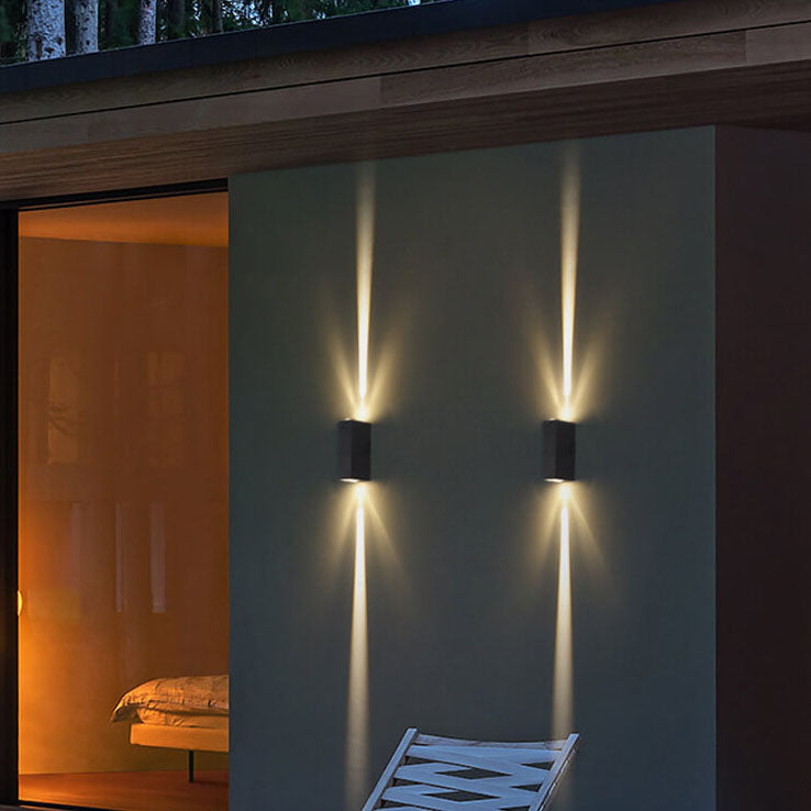 Modern Minimalist Outdoor Waterproof Beam Spotlight LED Outdoor Decorative Wall Sconce Lamp | Bowlift