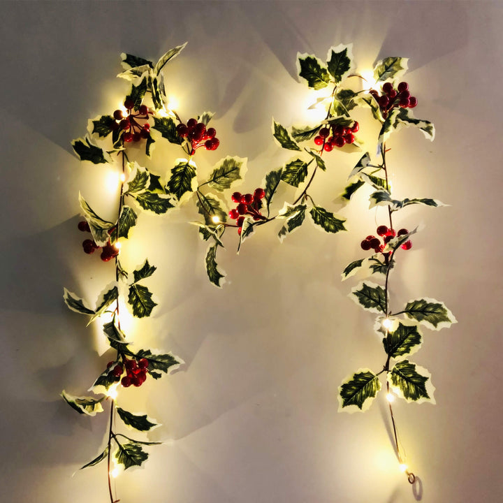 BowLift | Christmas Red Fruit Rattan Party Window Patio Party Thanksgiving Decoration String Lights