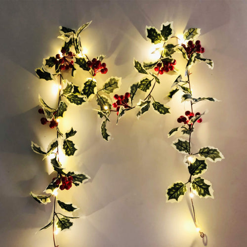 BowLift | Christmas Red Fruit Rattan Party Window Patio Party Thanksgiving Decoration String Lights