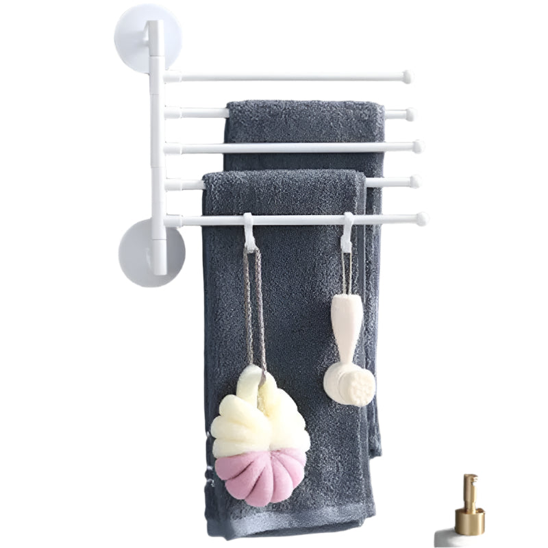 Collapsible, rotating wall mount and towel holder Bowlift