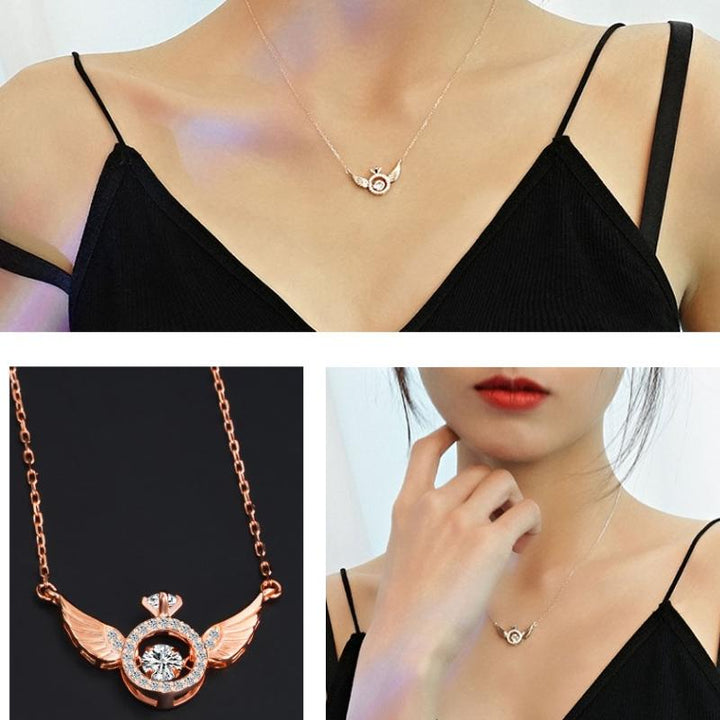 BowLift | Angel Wing Rhinestone Necklace