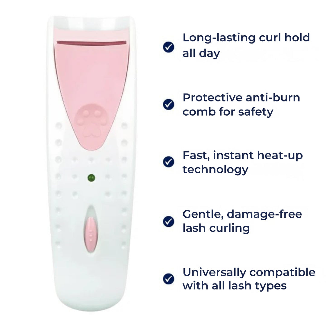 Long-Lasting Lift – Anti-Burn Comb – Quick Heat-Up – Safe Natural Curl – For All Lash Types Bowlift