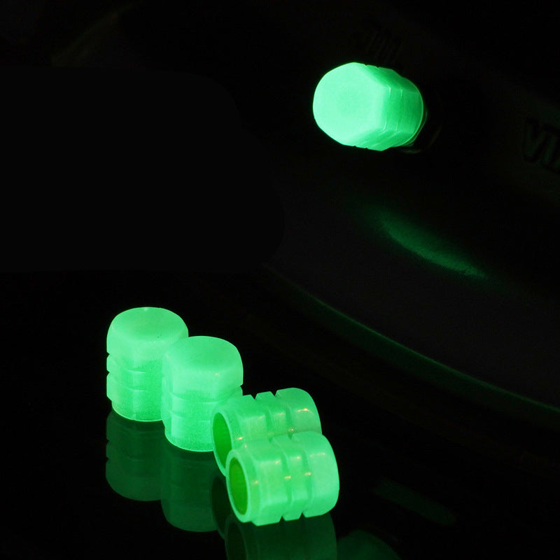 BowLift | Universal fluorescent valve caps for tires, 4 pieces