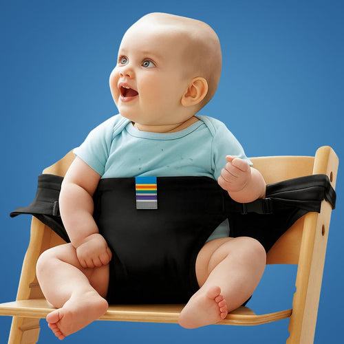 SeatGuard | Baby Chair Harness – Secure Adjustable Fit – Breathable Cotton Fabric – Portable Dining Safety Solution for Travelling Parents Bowlift