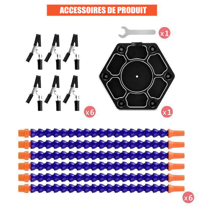 Aluminum alloy sweat base with flexible arms | Bowlift
