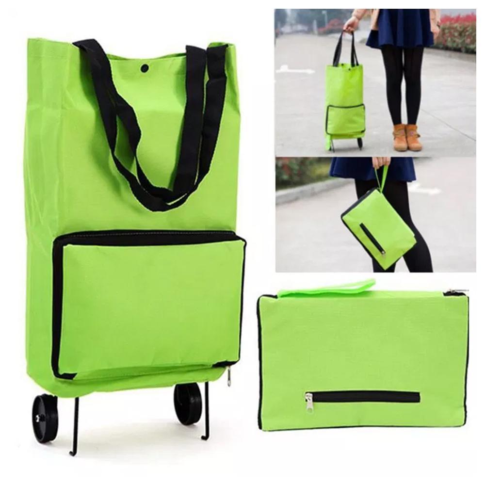 Portable collapsible shopping cart | Bowlift