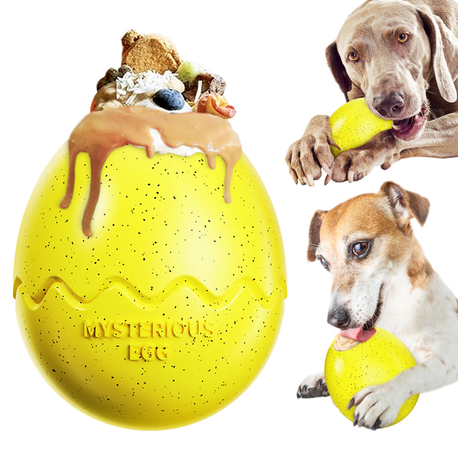 Dinosaur Egg Slow Feeder Cup Toy for Dogs