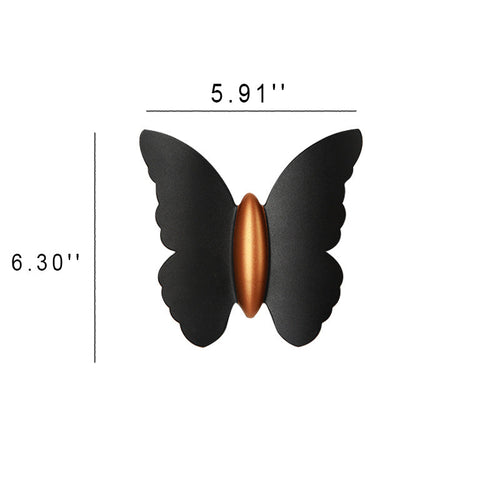 Creative Butterfly Shape Outdoor Patio LED Wall Sconce Lamp | Bowlift