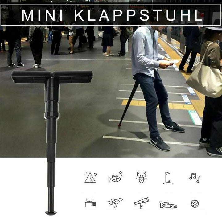 BowLift | Foldable walking stick with integrated seat for comfort on the go