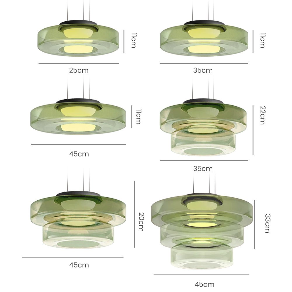 BowLift | Modern Glass Pendant Lamp in Bauhaus Style - AuroraSphere