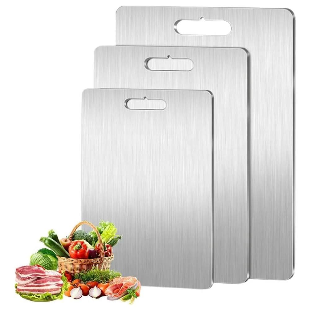 BowLift | CHEFSTEEL – Cutting board made of stainless steel, robust & easy to clean for hygienic work