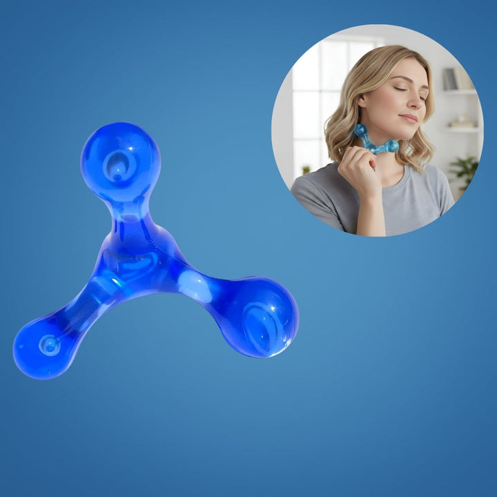 Deep Tissue Pain Relief – Compact Handheld – Relieves Knots & Tension in Back, Neck, Legs Bowlift