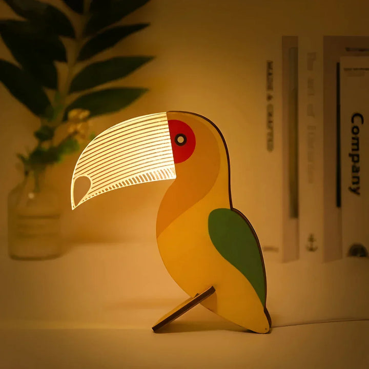 BowLift | Animal Figure Table Lamp Made of Wood