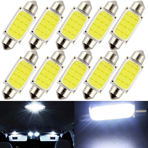 BowLift | 10pcs Car Interior Dome Lights COB 1.5W DC12V LED Bulbs Lamp Plate