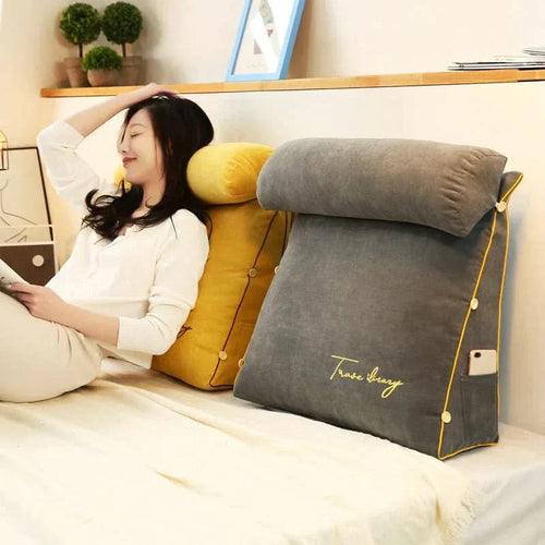BowLift | Wedge Back Support Pillow with Neck Roll