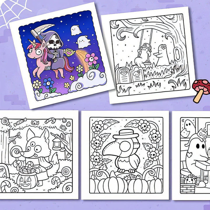 BowLift | Spooky Cutie: Coloring Book for Adults and Teens