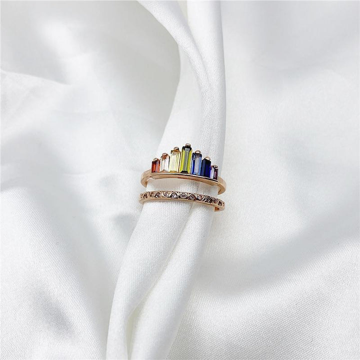 BowLift | Rainbow Micro Diamond Ring