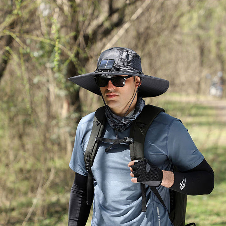 BowLift | Solar and USB Charging Fan Outdoor Fishing Hat