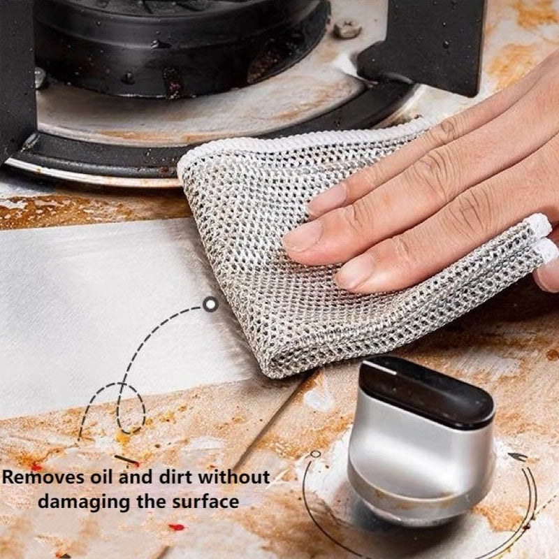 Multi-Purpose Non-scratch Wire Dish Cloth for Wet and Dry | Bowlift