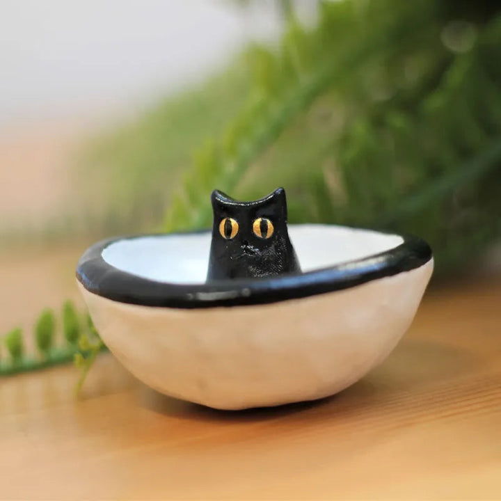 BowLift | Lucky Black Cat Decorative Trinket Bowl Dish