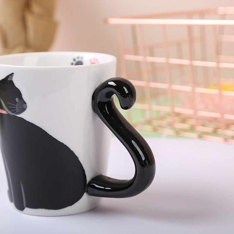 BowLift | Cute Handmade Black Cat Lucky Coffee Cup