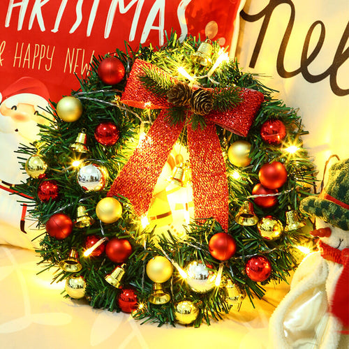 BowLift | Christmas Wreath Branches Bells Christmas Lights String Decoration Lights