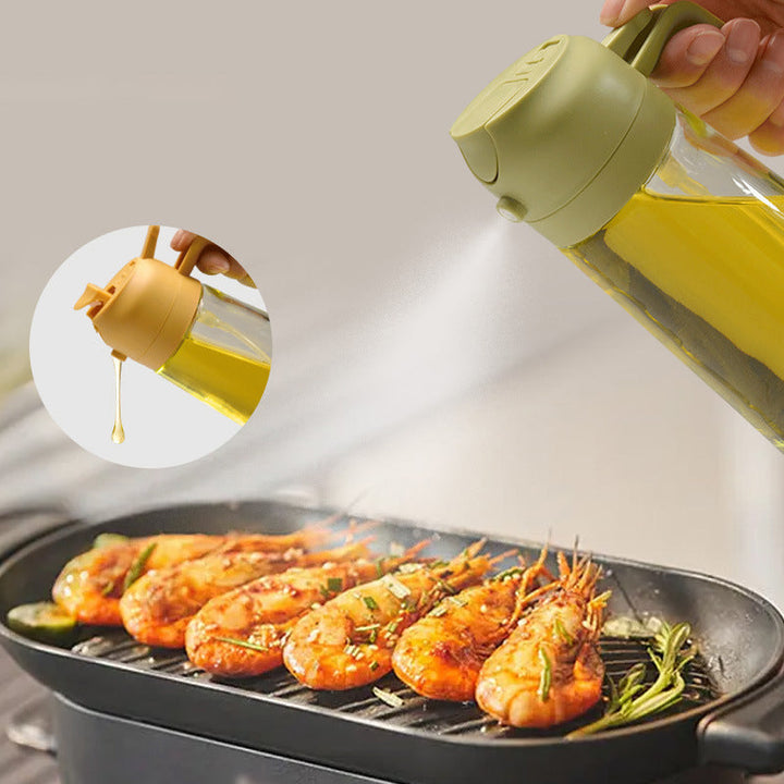 2-in-1 Glass Oil Sprayer and Dispenser | Bowlift