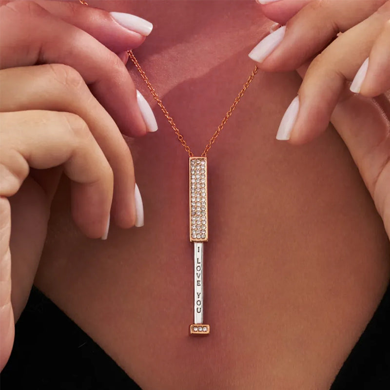 BowLift | Secret Message I Love You Pendant Necklace