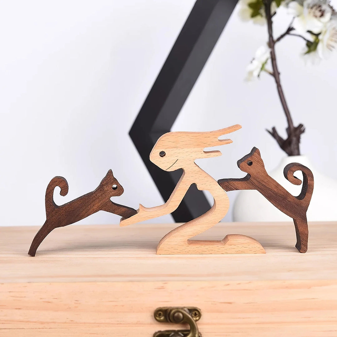 BowLift | Hand-engraved Wooden Animal Figures – Eco-friendly Home Decor and Unique Gift for Animal Lovers