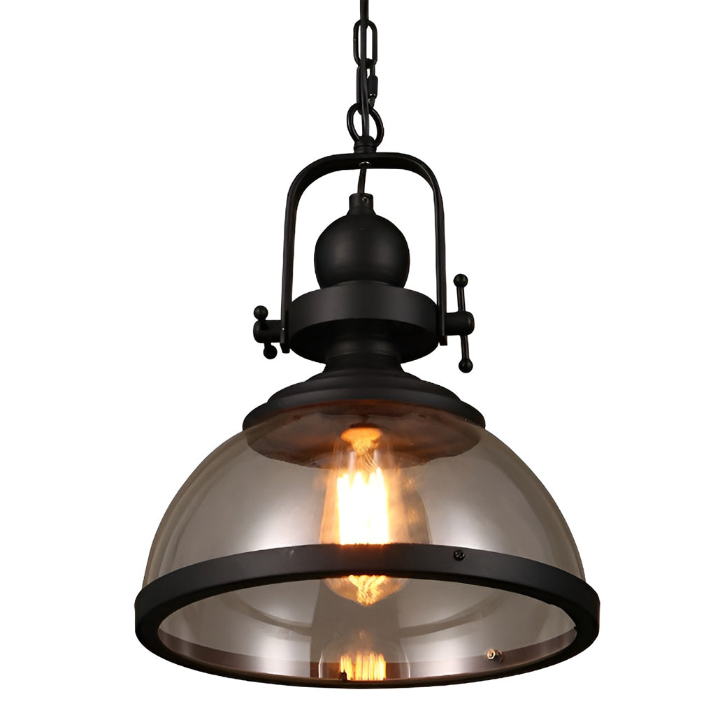 BowLift | Antique Glass Iron Retro Industrial Chandelier Pendant Ceiling Lights