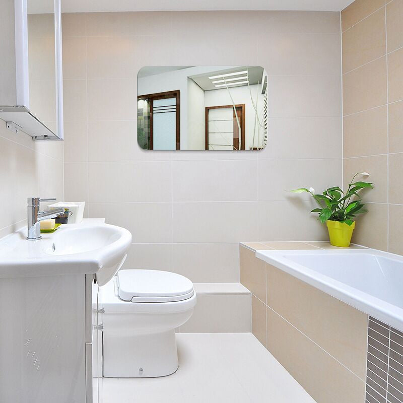 Oval Rectangle Mirror Sticker | Bowlift